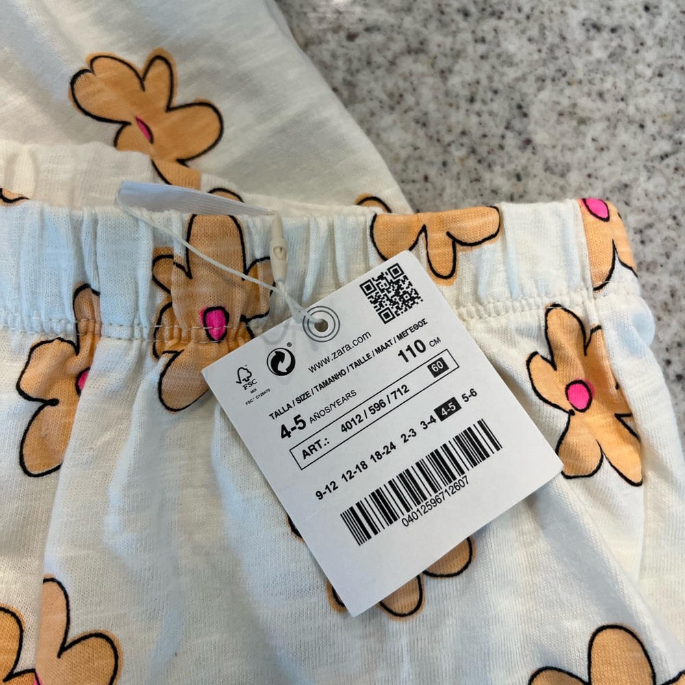 NWT! Zara outfit matching set little girl size 4-5 - Picture 3 of 5
